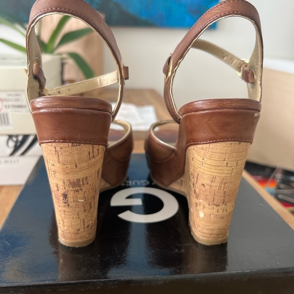 Guess Leather Wedges Sz 6.5 - Picture 7 of 8